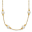 14k 5-6mm White Near-Round Freshwater Cultured Pearl Beaded 12-Station 18 inch Necklace