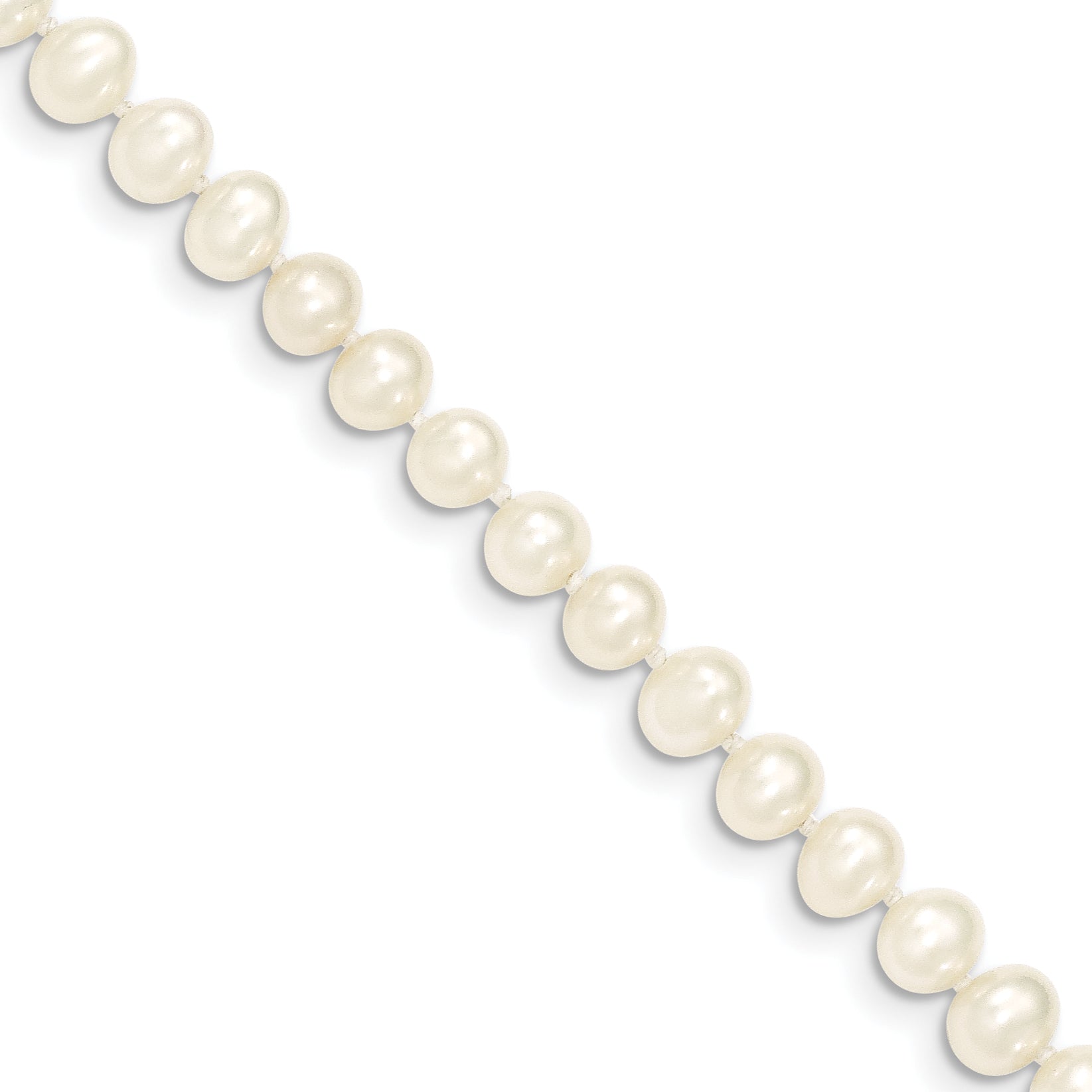 14k 5-6mm White Near Round Freshwater Cultured Pearl Bracelet Main image
