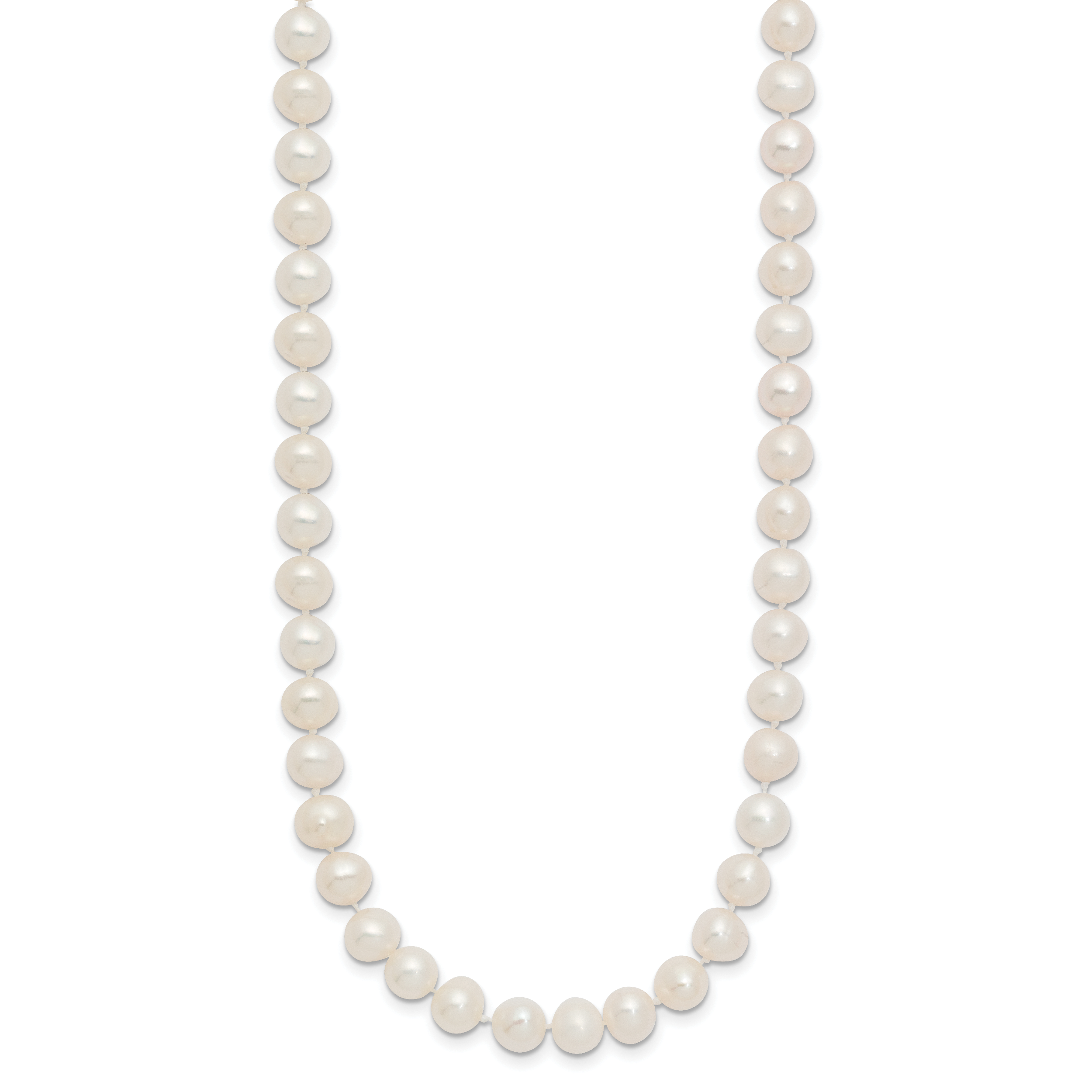 14k 6-7mm White Semi-Round Freshwater Cultured Pearl 12 inch Necklace Secondary image
