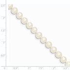 14k 6-7mm White Semi-Round Freshwater Cultured Pearl 16 inch Necklace