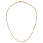 14k 3-4mm Pink Near Round Freshwater Cultured Pearl Bracelet