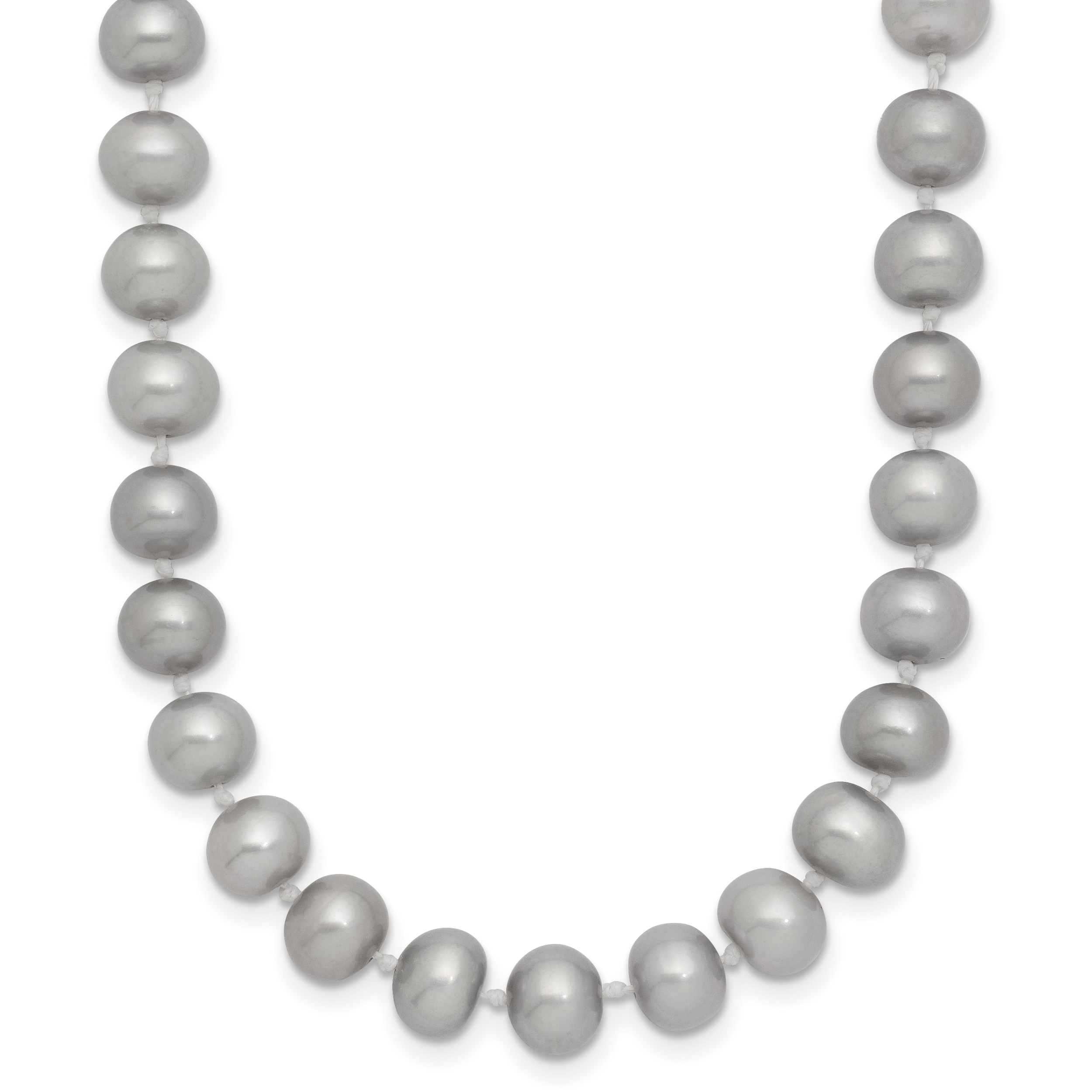 14K 6-7mm Grey Near Round Freshwater Cultured Pearl 20 inch Necklace Main image
