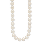14k Polished 10-11mm Near-Round White Freshwater Cultured Pearl 18 inch Necklace
