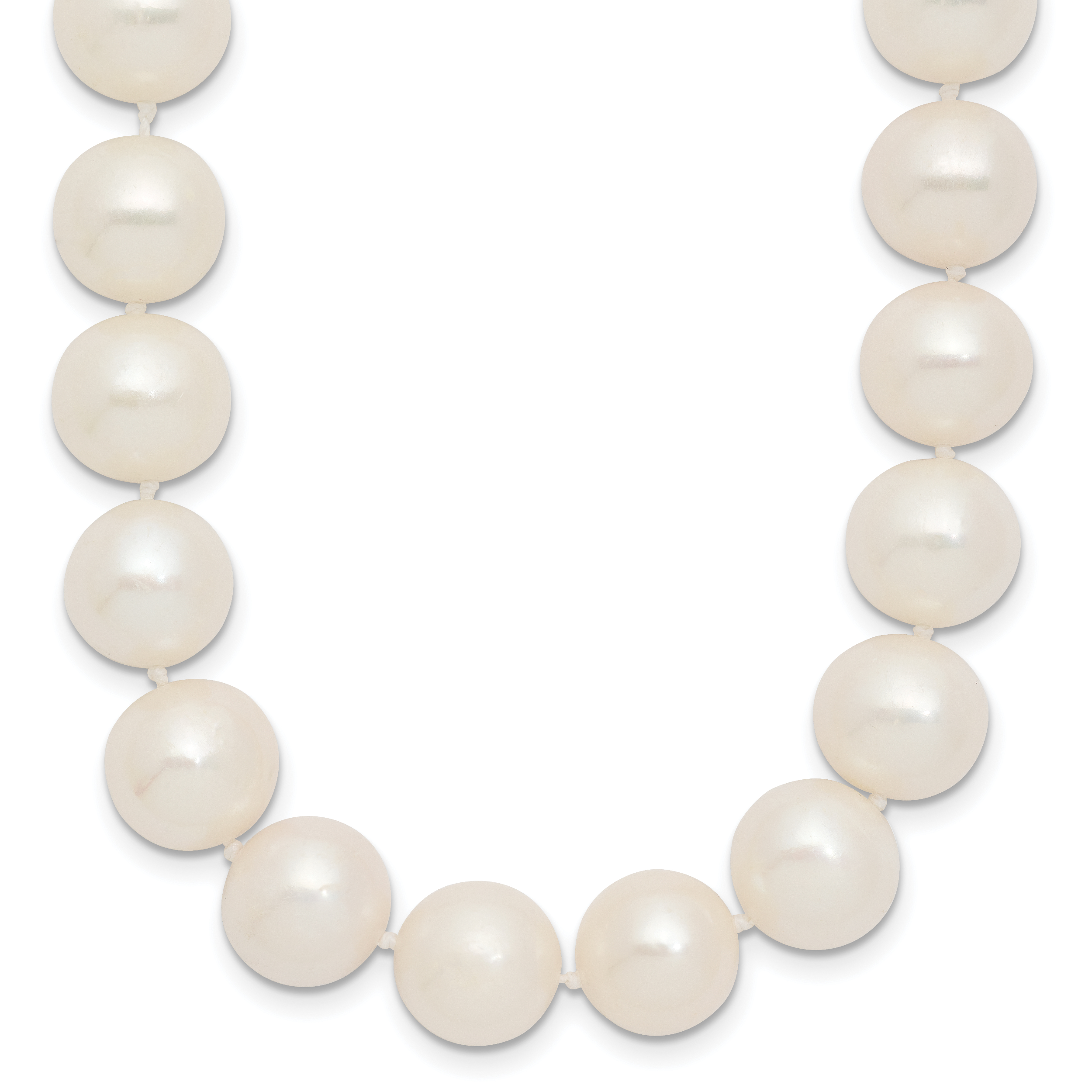 14k Polished 10-11mm Near-Round White Freshwater Cultured Pearl 18 inch Necklace Main image