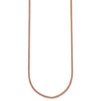 14k Yellow Clasp 2mm 18 inch Natural Leather Cord Necklace