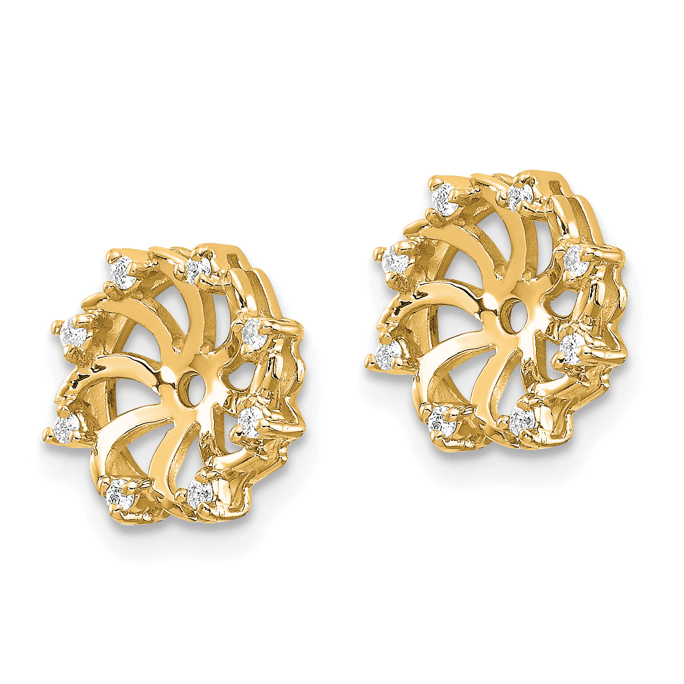14k AA Diamond Earring Jacket Secondary image