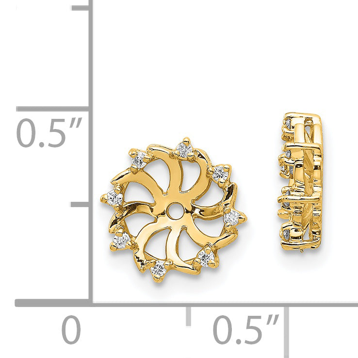 14k AA Diamond Earring Jacket