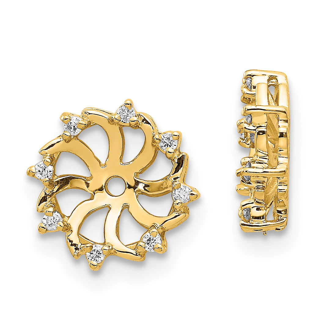 14k AA Diamond Earring Jacket