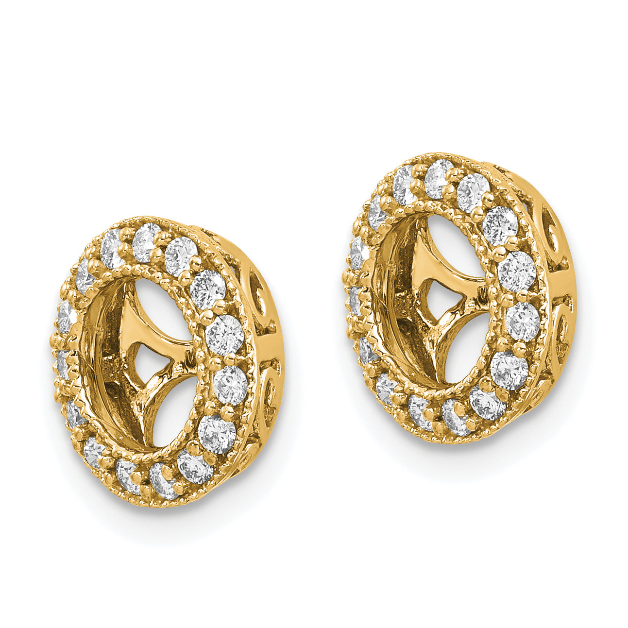 14k AA Diamond Earring Jacket Secondary image