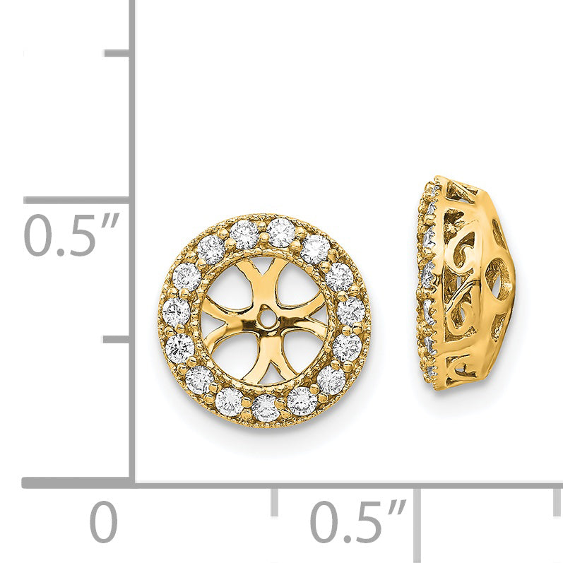 14k AAA Diamond Earring Jacket