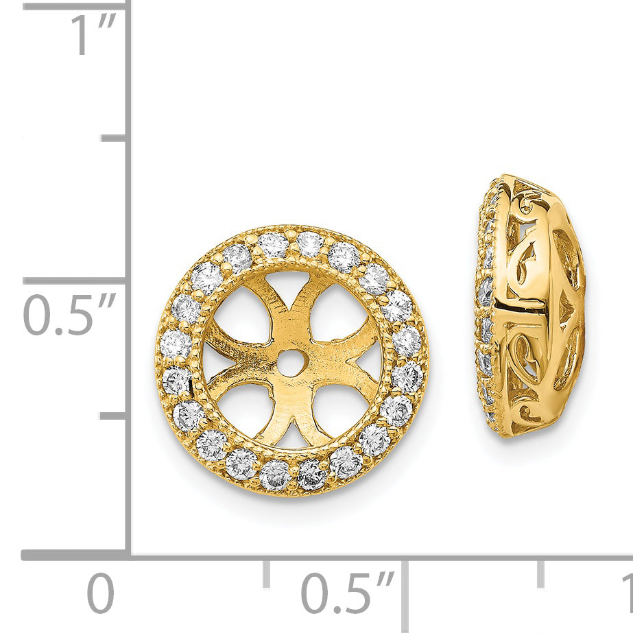 14k AA Diamond Earring Jacket