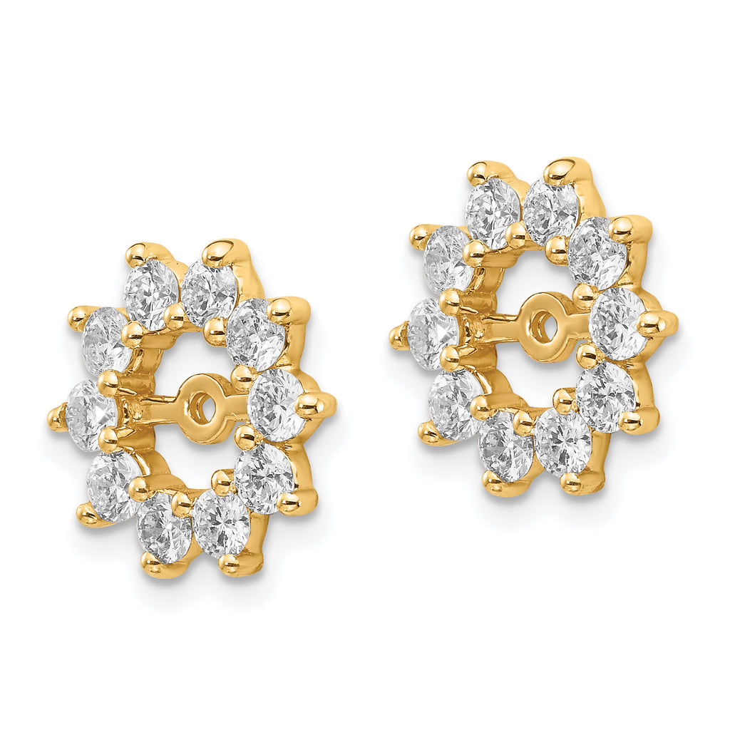14k AAA Fancy Diamond Earring Jacket