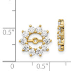 14k AA Fancy Diamond Earring Jacket