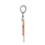 14k The Kids Small Boy with Hat on Right A Diamond Love Pendant