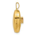 14k Polished Citrine November Birthstone 18mm Heart Locket