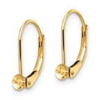 14k 5-5.5mm Pearl Leverback Earring Mounting (No Stone Included)