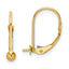 14k 6-6.5mm Pearl Leverback Earring Mounting (No Stone Included)