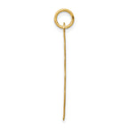 14k .027 Gauge Engravable Round Scalloped 28x25mm Disc Charm