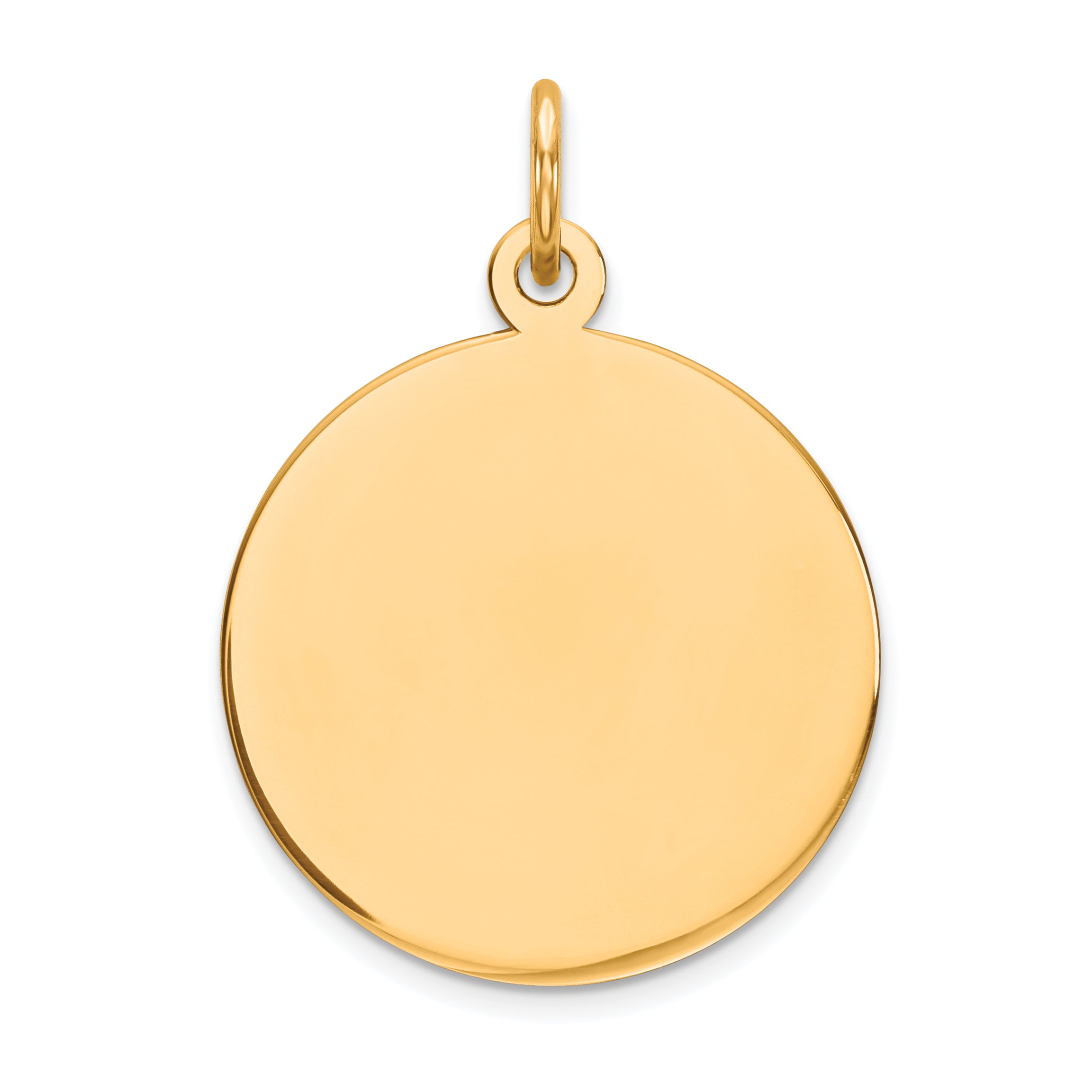 14K Round Disc Charm Secondary image
