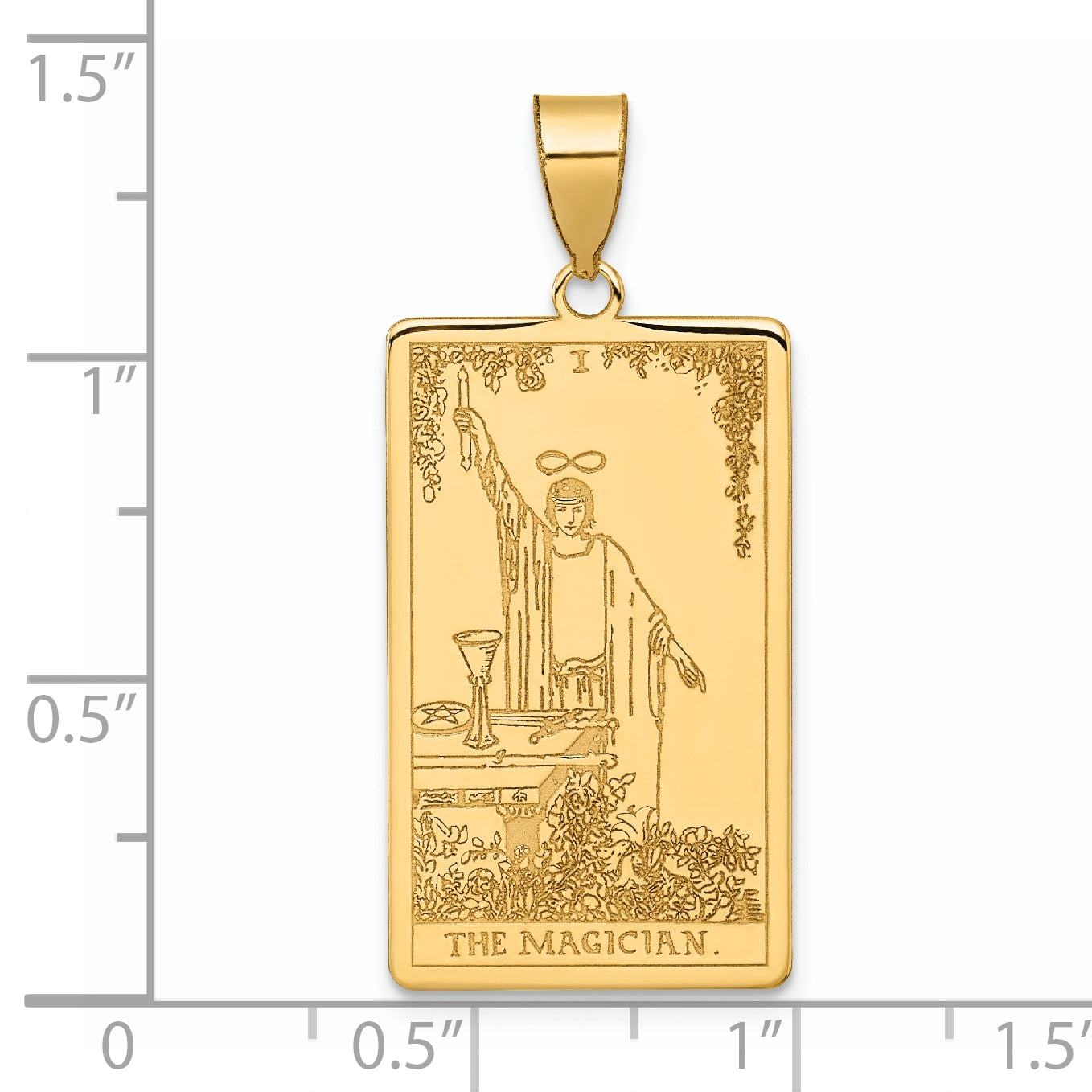 14ky The Magician Tarot Card Pendant
