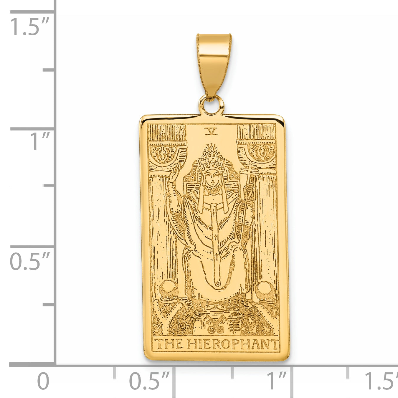 14ky The Hierophant Tarot Card Pendant