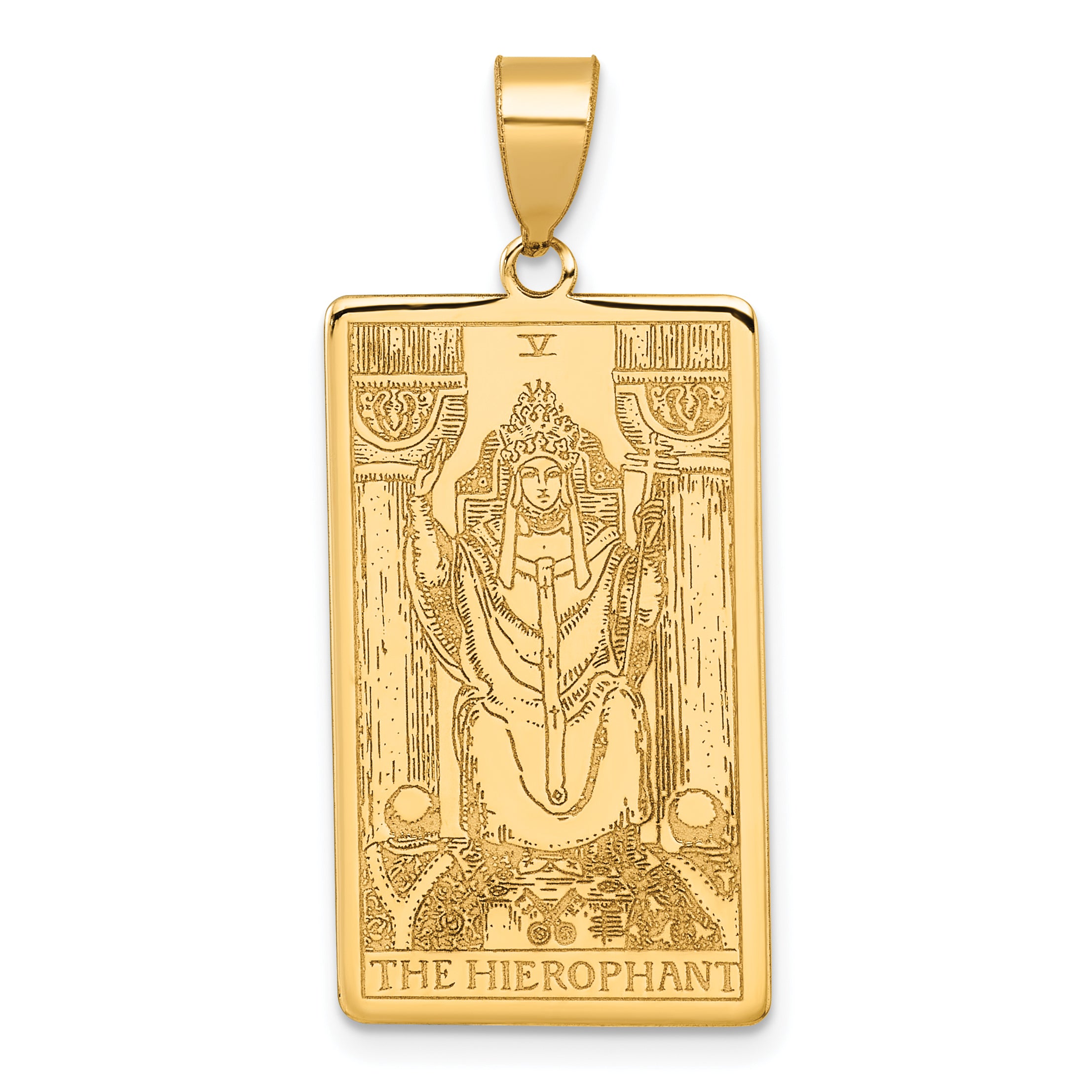 14ky The Hierophant Tarot Card Pendant Main image