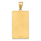 14ky Wheel of Fortune Tarot Card Pendant