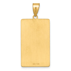 14ky Wheel of Fortune Tarot Card Pendant
