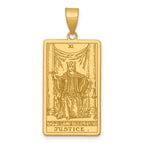 14ky Justice Tarot Card Pendant