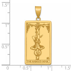 14ky The Hanged Man Tarot Card Pendant