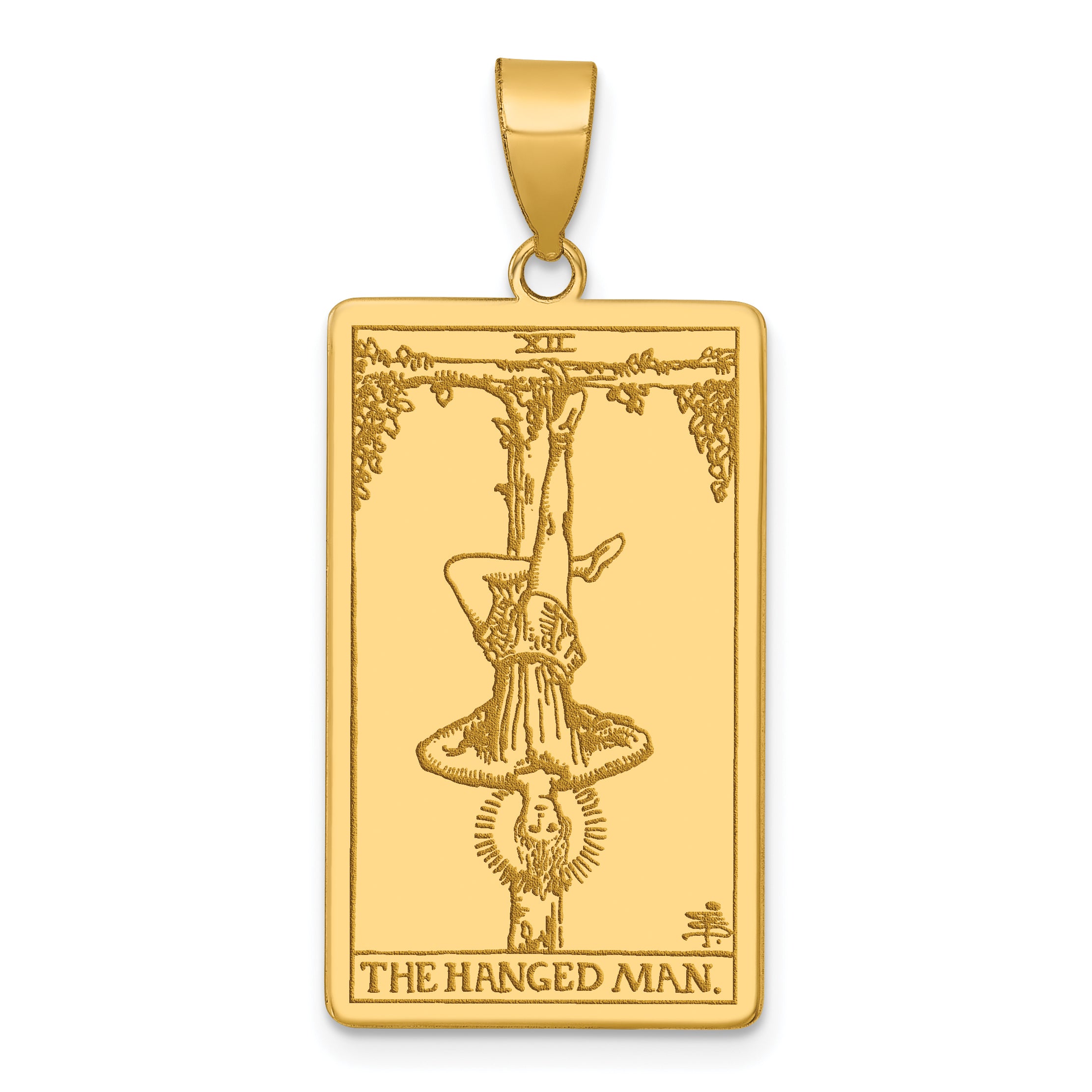 14ky The Hanged Man Tarot Card Pendant Main image