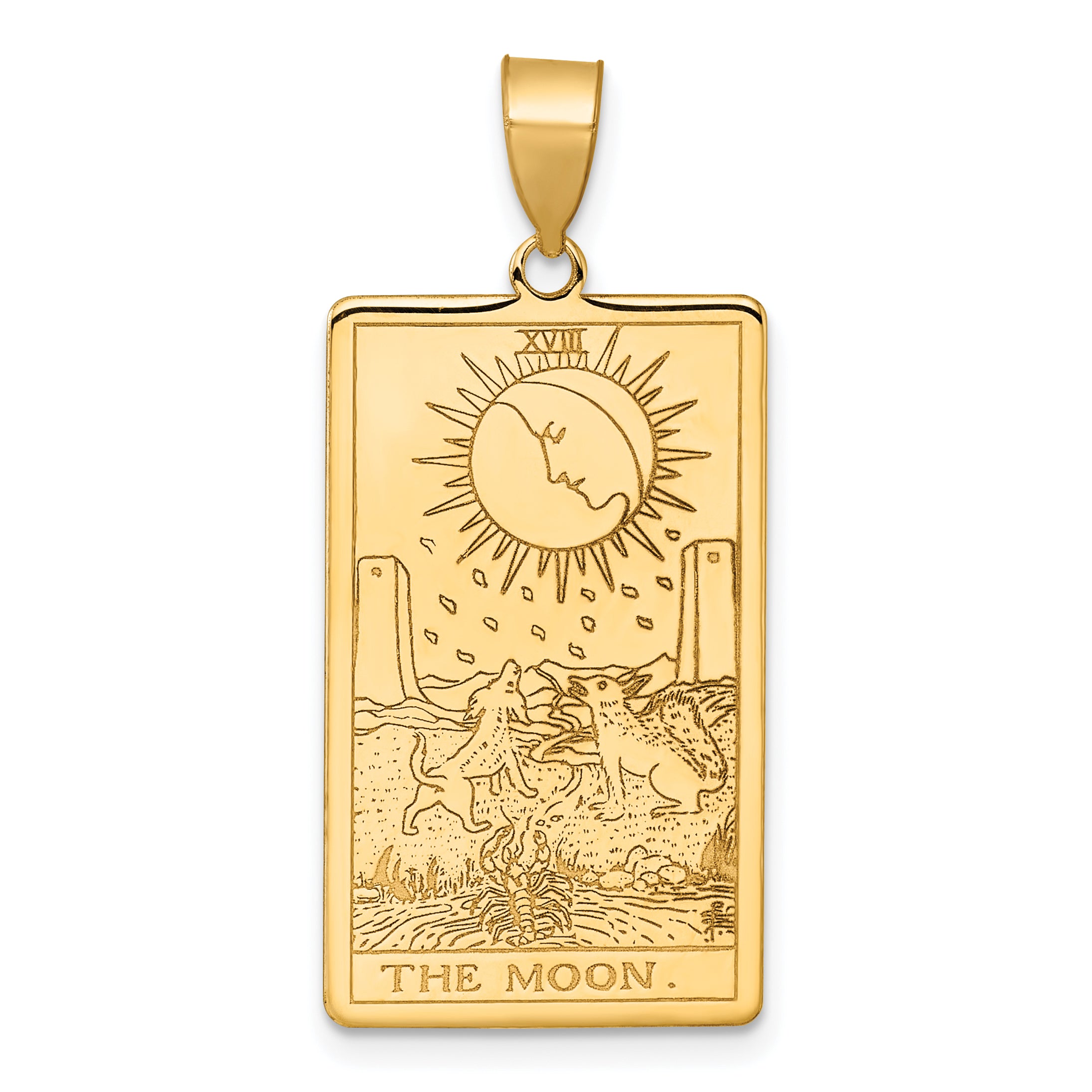 14ky The Moon Tarot Card Pendant Main image