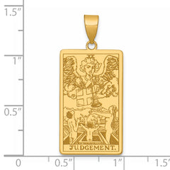 14ky Judgement Tarot Card Pendant