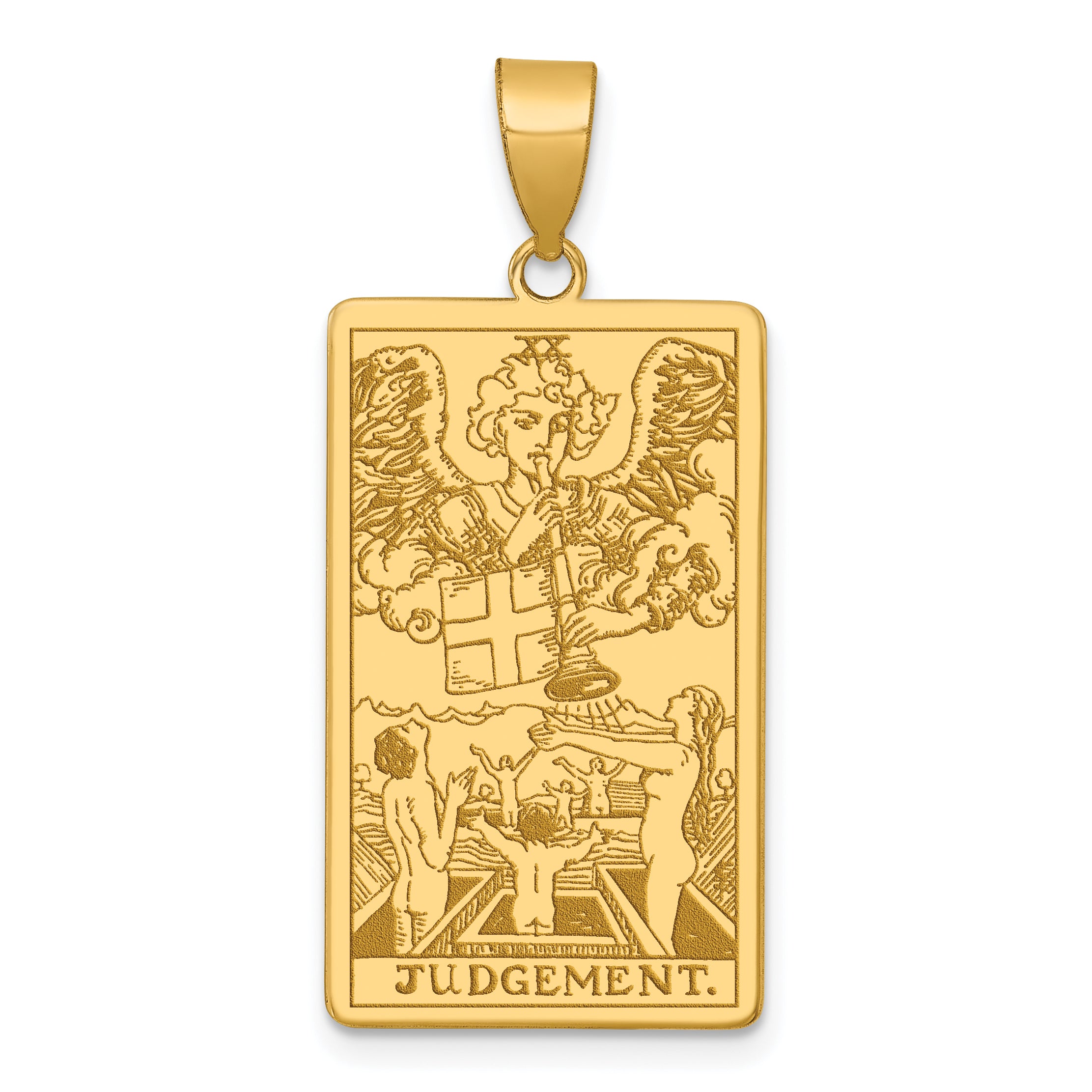 14ky Judgement Tarot Card Pendant Main image