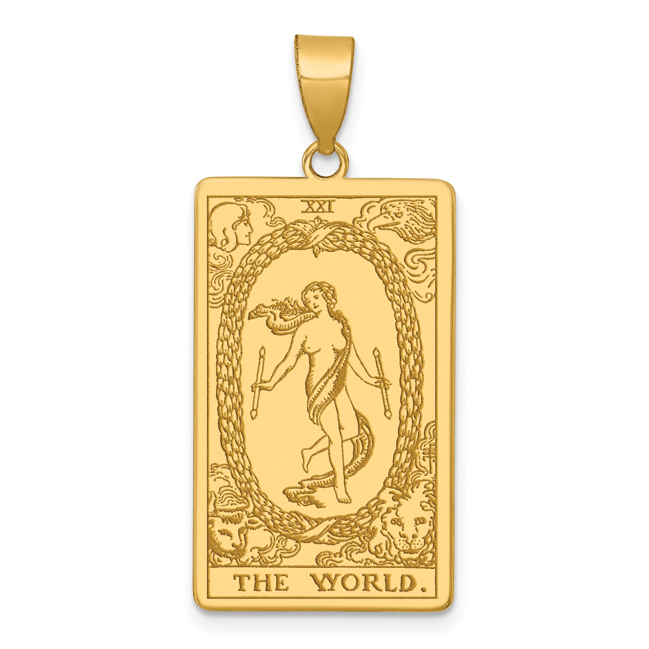 14ky The World Tarot Card Pendant Main image