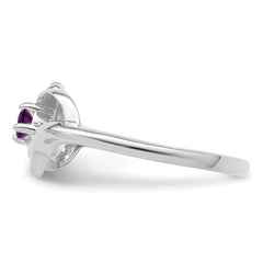 Sterling Silver Rhodium-plated Family Jewelry Mounting (No Stone Included)