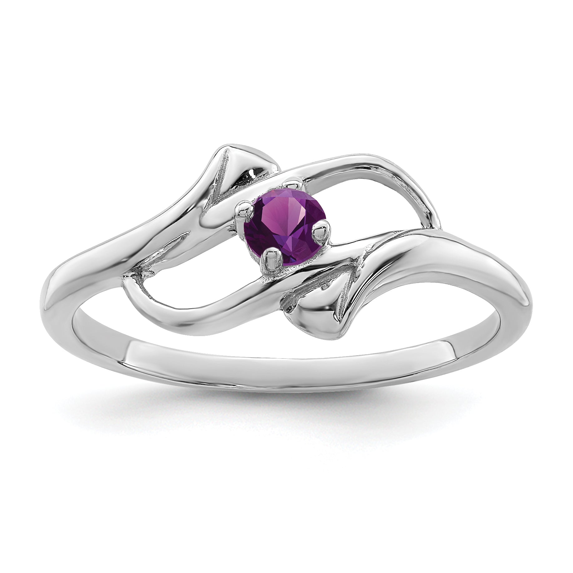 Sterling Silver Rhodium-plated Family Jewelry Ring Secondary image