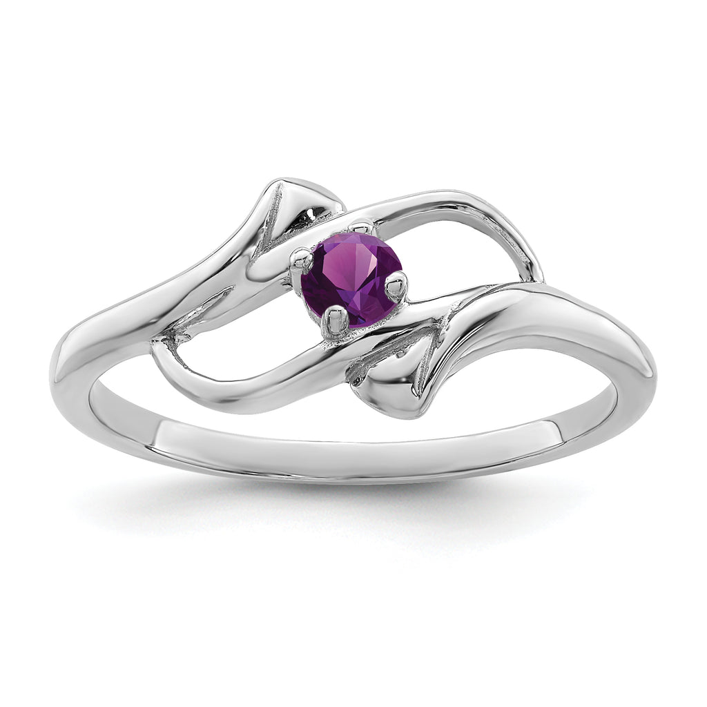 Sterling Silver Rhodium-plated Family Jewelry Mounting (No Stone Included)