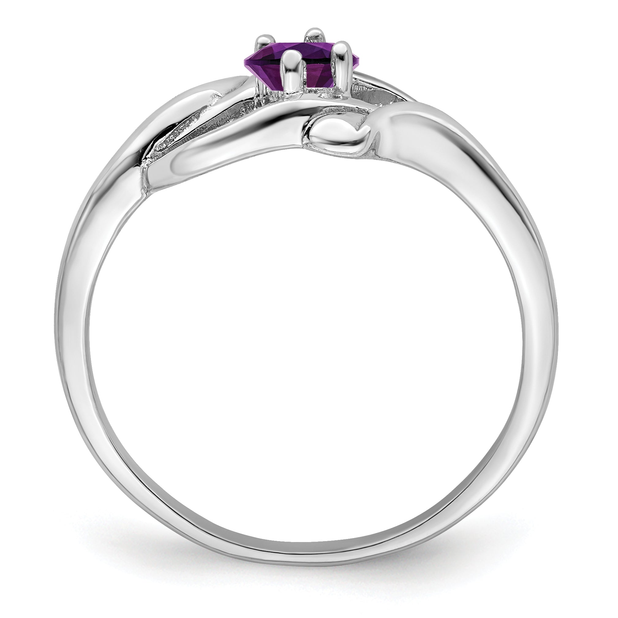 Sterling Silver Rhodium-plated Family Jewelry Mounting (No Stone Included)