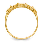 14k Polished 4-Stone Mothers Ring Mounting (No Stone Included)
