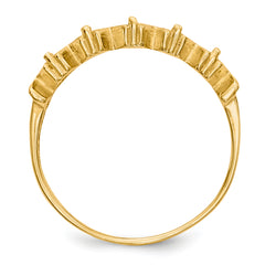 14k Polished 5-Stone Mothers Ring Mounting (No Stone Included)