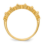 14k Polished 6-Stone Mothers Ring Mounting (No Stone Included)