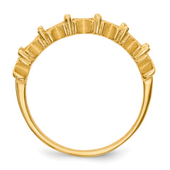 14k Polished 6-Stone Mothers Ring Mounting (No Stone Included)