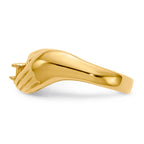 14k 1 Stone Family Ring Mounting (No Stone Included)
