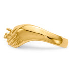 14k 2 Stone Family Ring Mounting (No Stone Included)