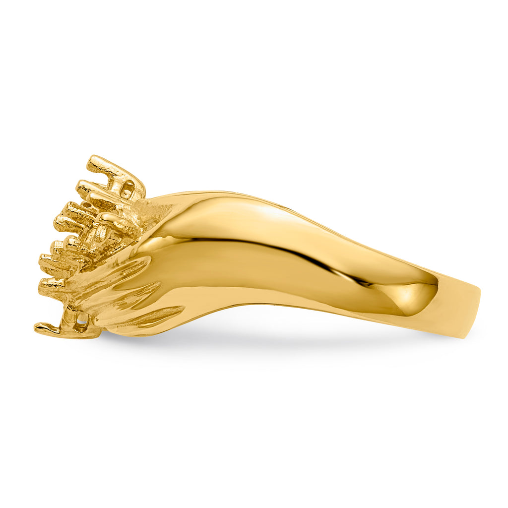 14k 6 Stone Family Ring Mounting (No Stone Included)