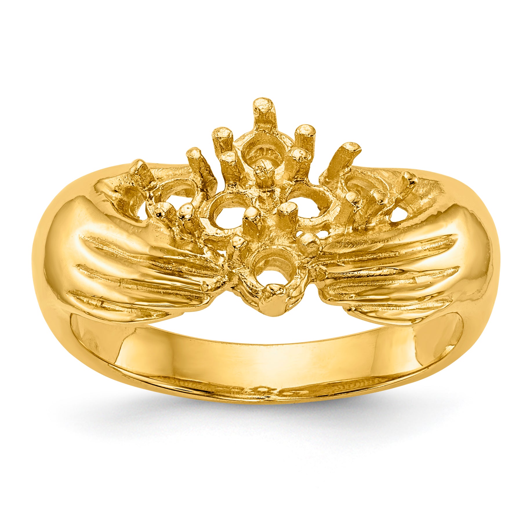 14k 6 Stone Family Ring Mounting (No Stone Included)