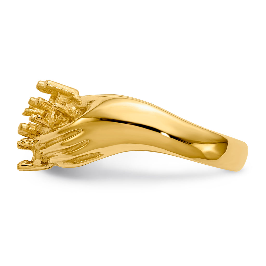 14k 7 Stone Family Ring Mounting (No Stone Included)