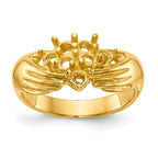 14k 7 Stone Family Ring Mounting (No Stone Included)