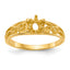 14k 1 Stone Family Ring Mounting (No Stone Included)